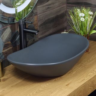 Накладная раковина Melana 320354MDG-805 60см тёмно-серый матовый